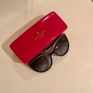 Kate Spade Black Sunglasses + Case